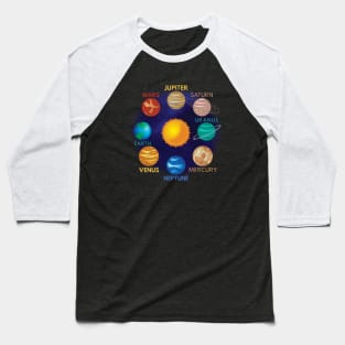 Solar System Baseball T-Shirt